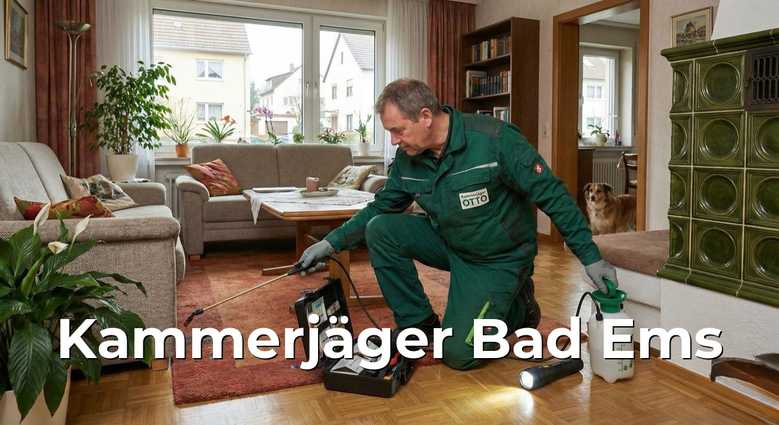 Kammerjäger Bad Ems Rheinland-Pfalz - Professionelle Schädlingsbekämpfung, Notdienst 24/7, zertifizierte Kammerjäger, Rattenbekämpfung, Mäusebekämpfung, Bettwanzenbekämpfung, Wespenbekämpfung, Kakerlakenbekämpfung, Ameisenbekämpfung